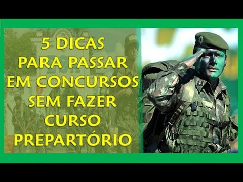 5 Dicas para passar em concursos militares sem fazer curso preparatório