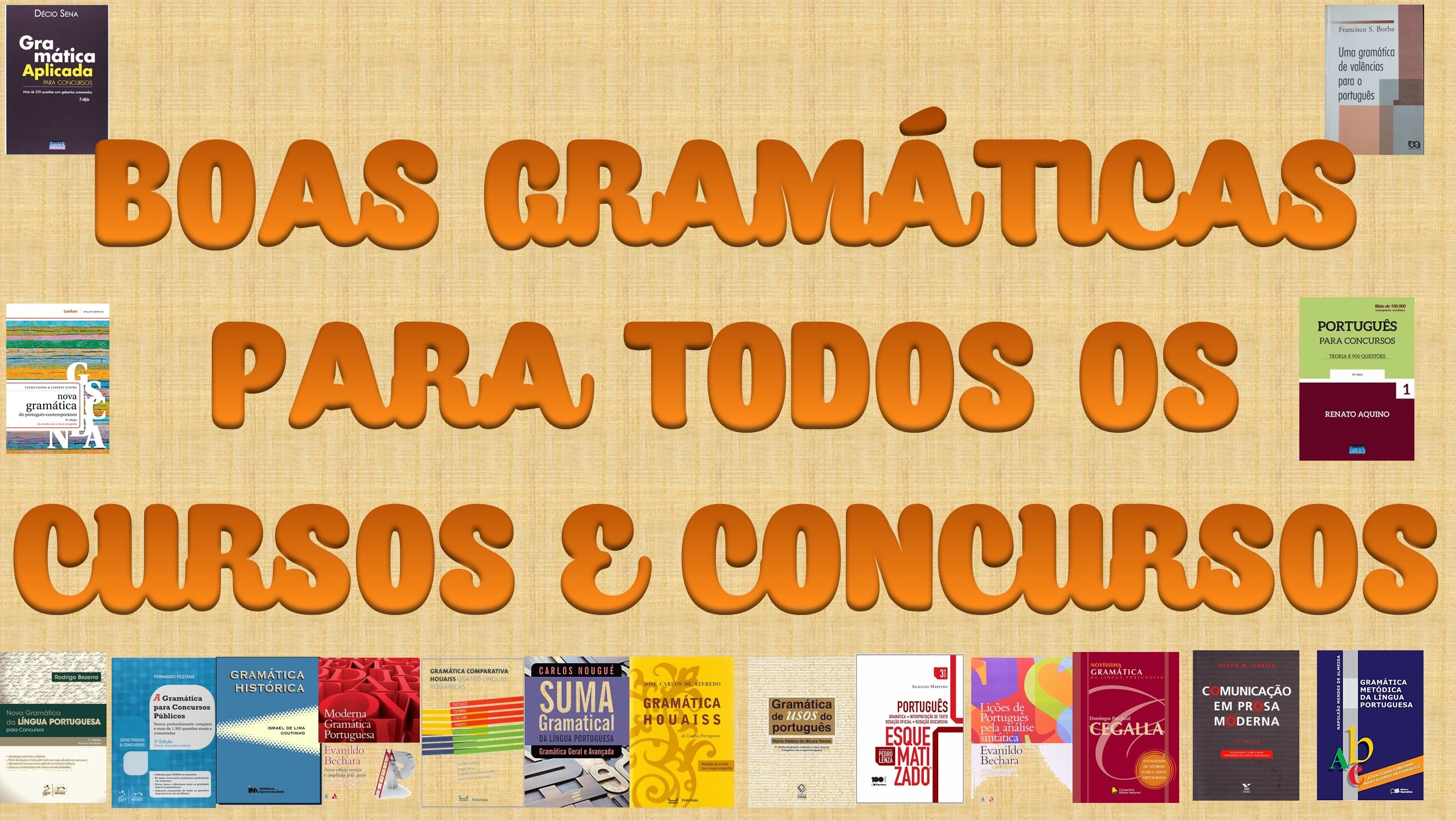 DICAS DE GRAMÁTICAS PARA TODOS OS CURSOS E CONCURSOS