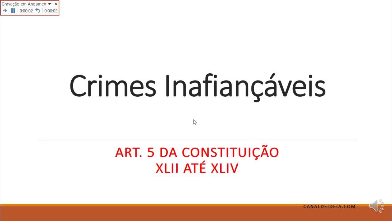 Dica mnemônica de Direito Constitucional para Concursos - Crimes Inafiançáveis.