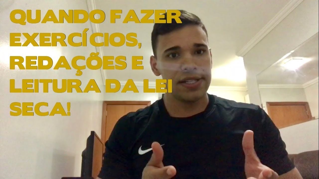Dicas para concursos - exercícios, redações e lei seca