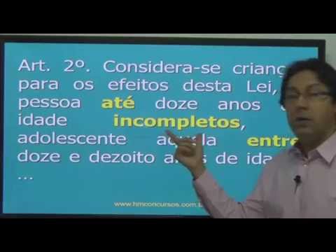 ECA Lei 8069/90 Estatuto da Crianca Aula 01 para concurso parte 01 de 02. Prof. Hamurabi