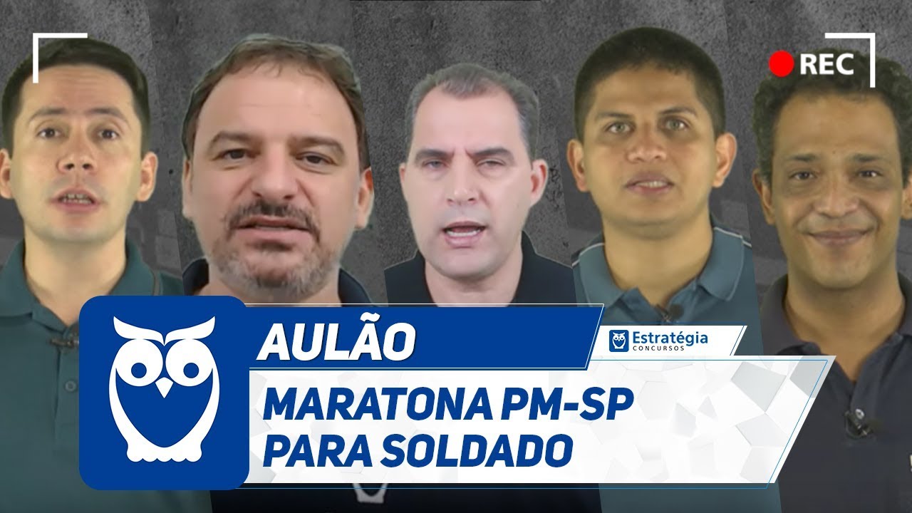 Maratona Concurso PM-SP: 8h de Aulas Gratuitas para Soldado