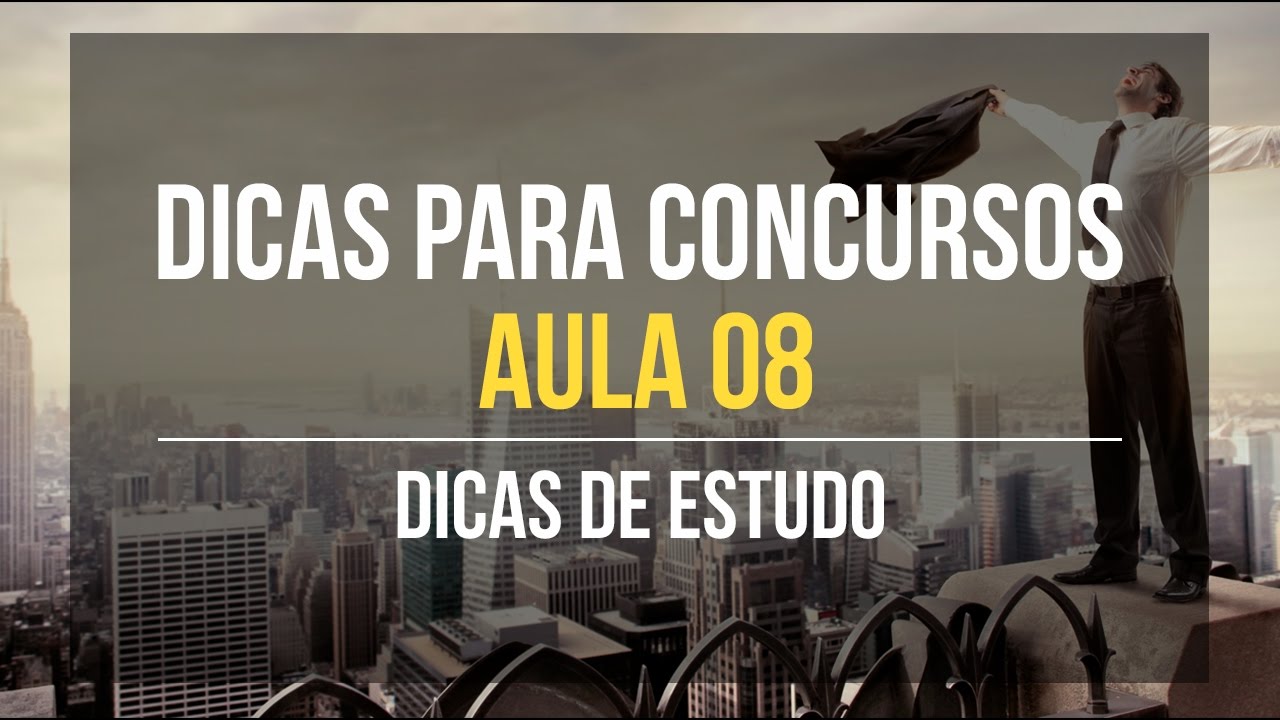 Uma matéria por vez ou varias ao mesmo tempo? Dicas para Concursos - Aula 08