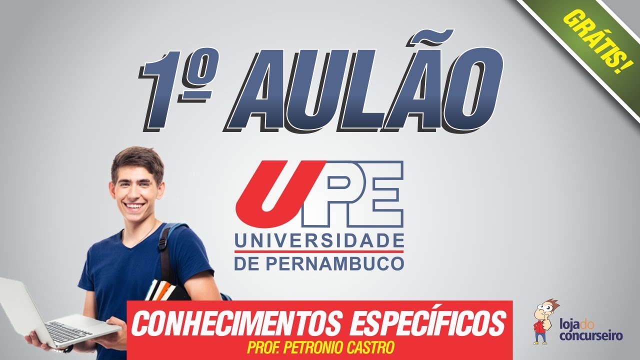 1º AULÃO - Concurso UPE 2017 - Assistente Administrativo - Conhecimentos Específicos