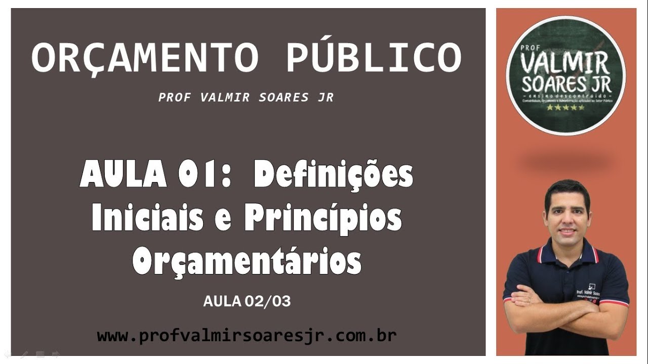 ORÇAMENTO PÚBLICO PARA CONCURSOS - AULA 01 - PARTE 02/03 - DEFINIÇÕES INICIAIS