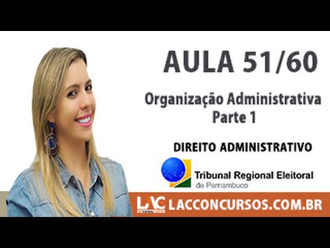 Aula 51/60 - Concurso TRE PE 2016 - Organização Administrativa Parte 1