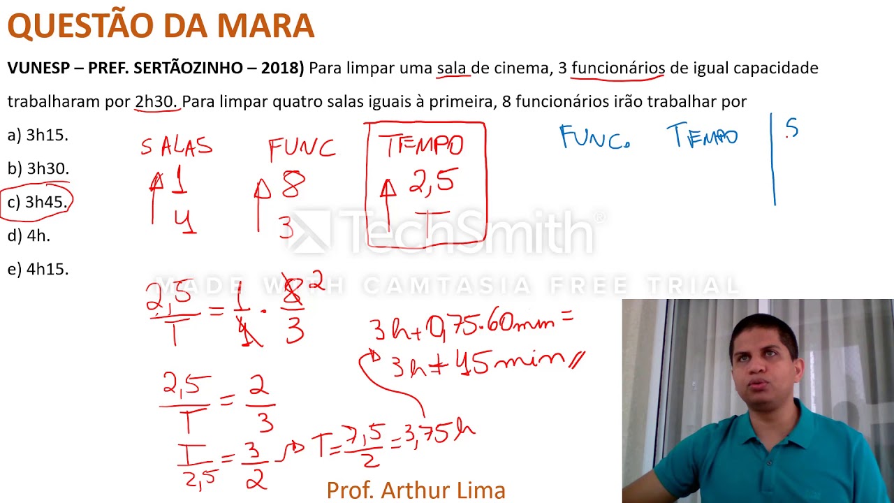MACETE DE PROPORÇÃO COMPOSTA - questão da MARA