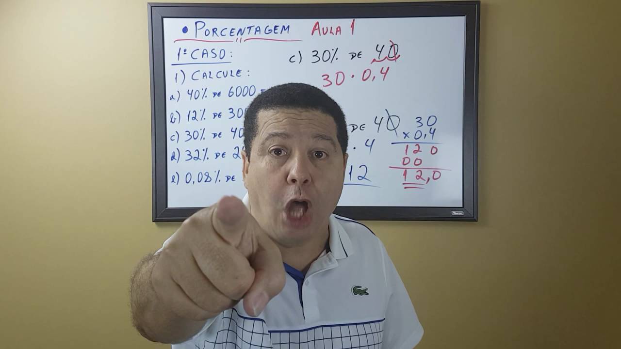 PORCENTAGEM - Aula 1 - PM Ceará - Concursos, ENEM, IFBA, EsSA e outros.