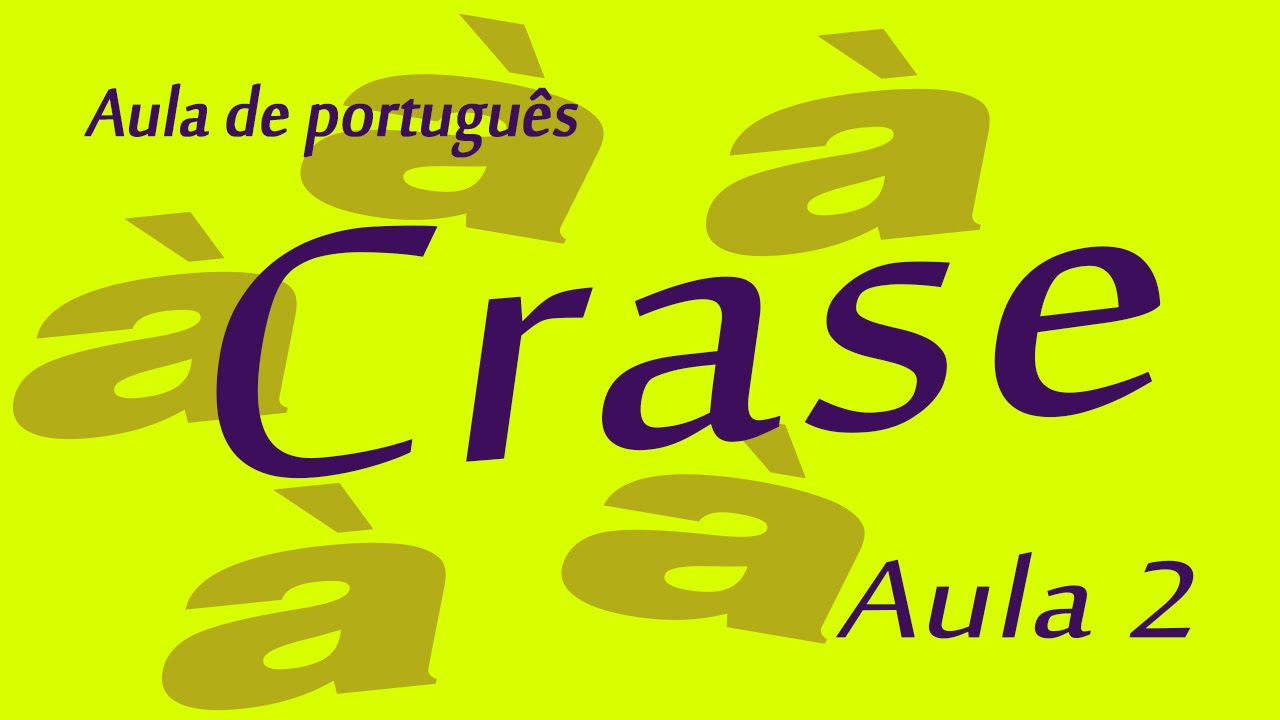 Concurso Banco do Brasil - Crase - Aula 2
