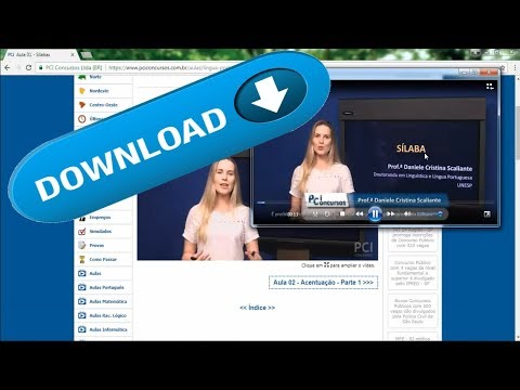 COMO BAIXAR VÍDEO AULAS DO PCI CONCURSOS | 2019 ATUALIZADO