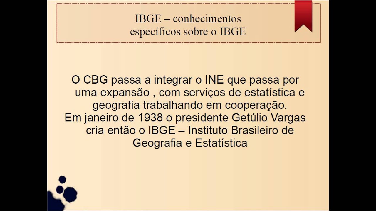 IBGE - Conhecimentos Específicos aula 1 concurso para Técnico 2013