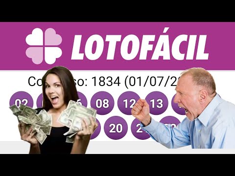 Lotofacil concurso 1834 (01/07/19)