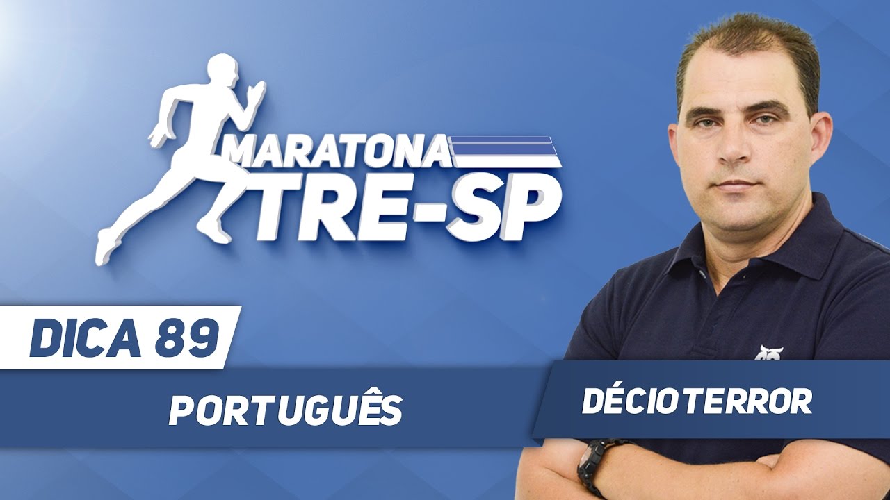 Concurso TRE SP - Aula 89 - Português
