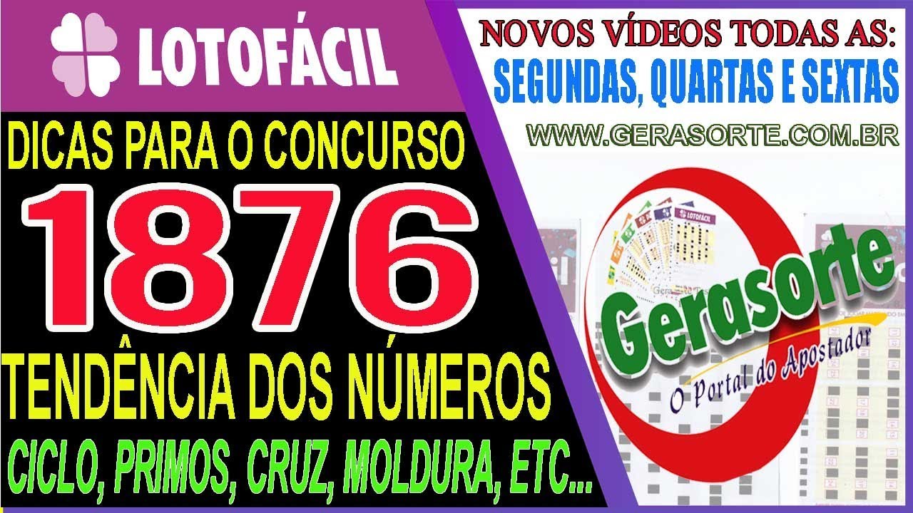 LOTOFACIL 1876 DICAS E ANALISE PARA ACERTAR 14 E 15 PONTOS