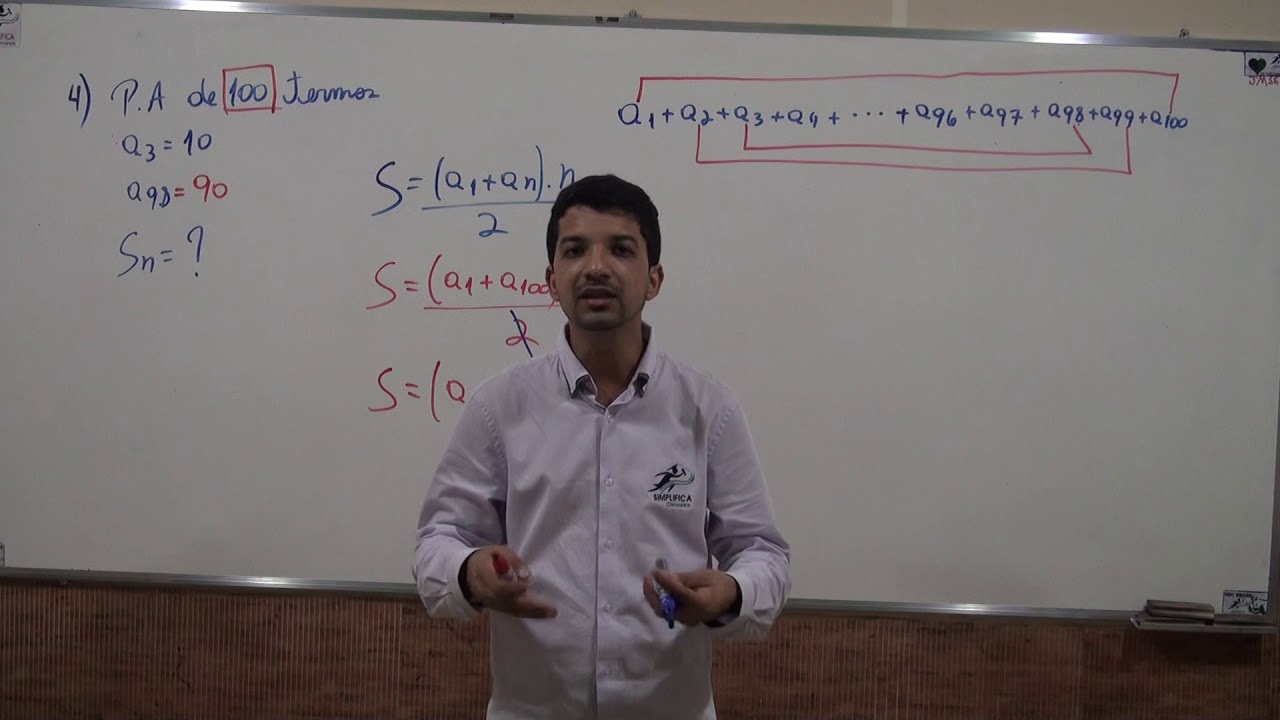 Progressão Aritmética - soma (com macete) - treinamento ESA