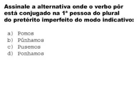 Questoes de concursos público - video aula de português - verbo