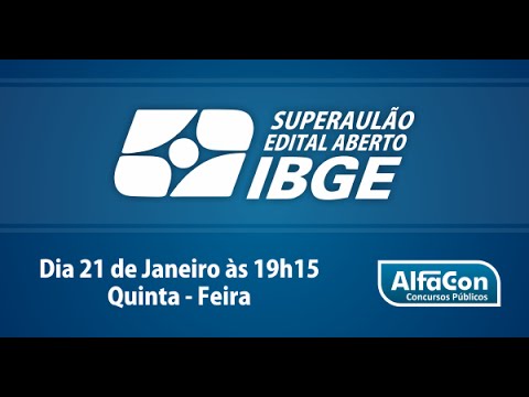Concurso IBGE - Aula Grátis - AlfaCon
