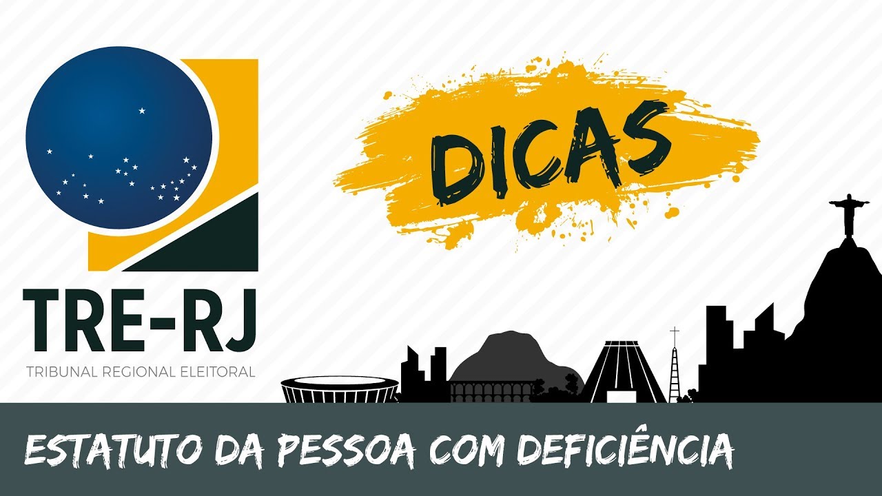 Dicas TRE RJ - Estatudo da Pessoa com Deficiência - Rodrigo Gomes - AlfaCon Concursos Públicos
