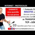 🔥 INTERNET - TCP/IP - MACETE da Camada de Transporte - Protocolo TCP e UDP